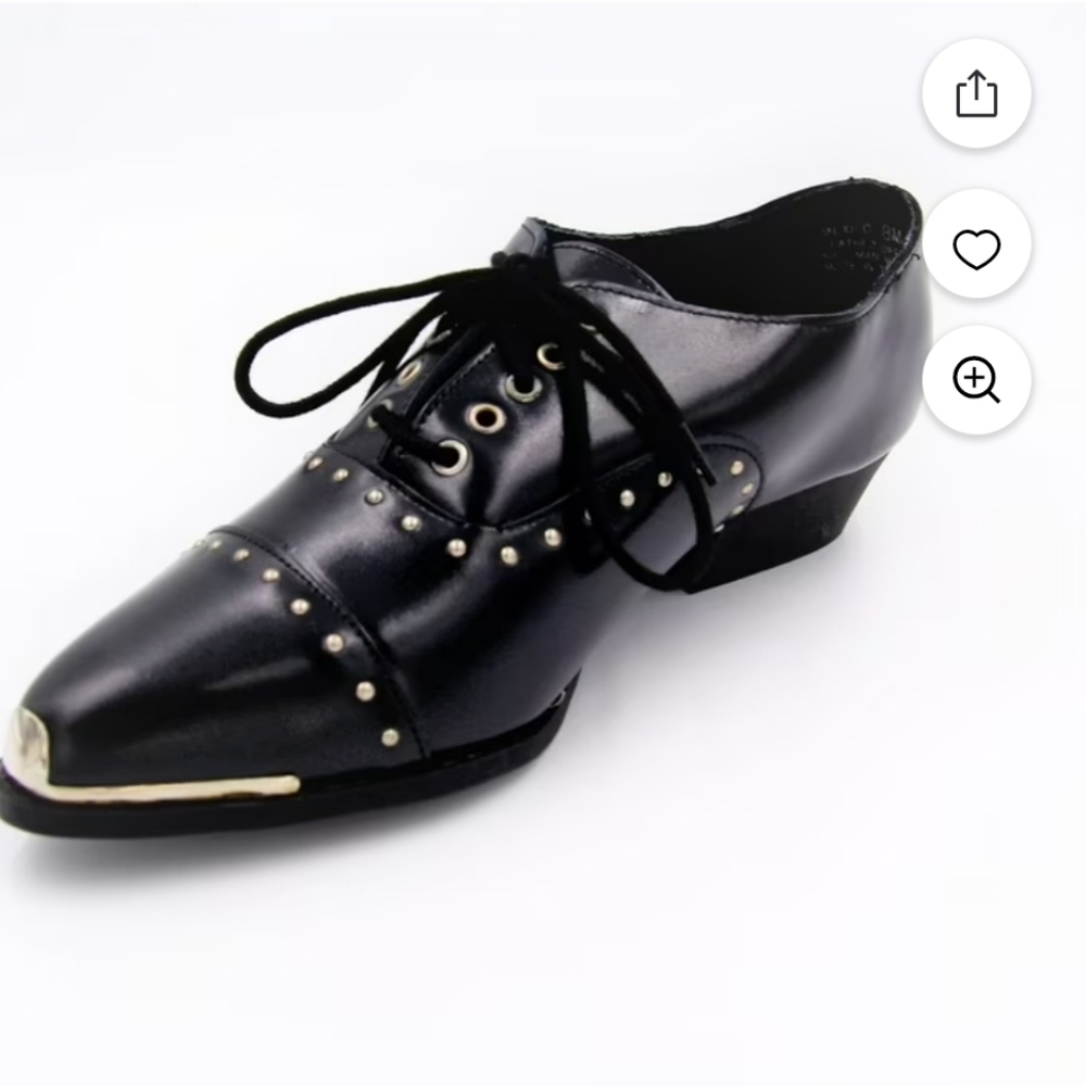 *BIG SALE* Chinese Laundry Black Lace-Up Studded Boots